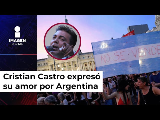 "Acá no te aburrís nunca": Cristian Castro 'defiende' a Milei y expresa su amor 