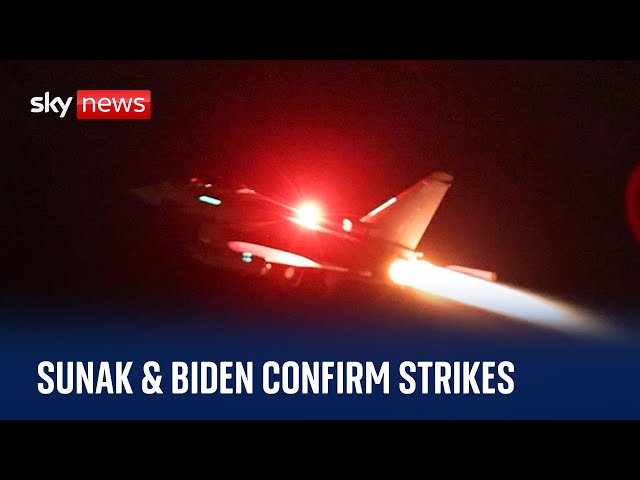 Coalition strikes in Yemen by US and UK with support from Australia, Bahrain, Canada and Netherlands