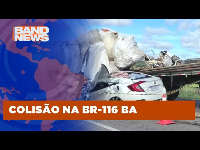 Acidente ente carro e caminhão deixa 4 mortos na BA | BandNews TV