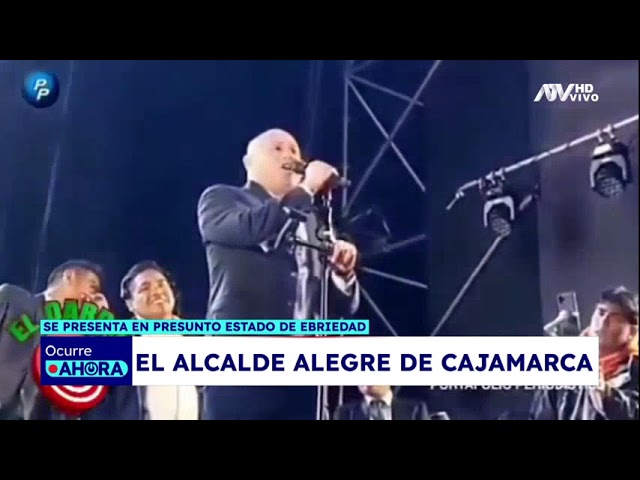 Alcalde de Cajamarca se presenta en presunto estado de ebriedad