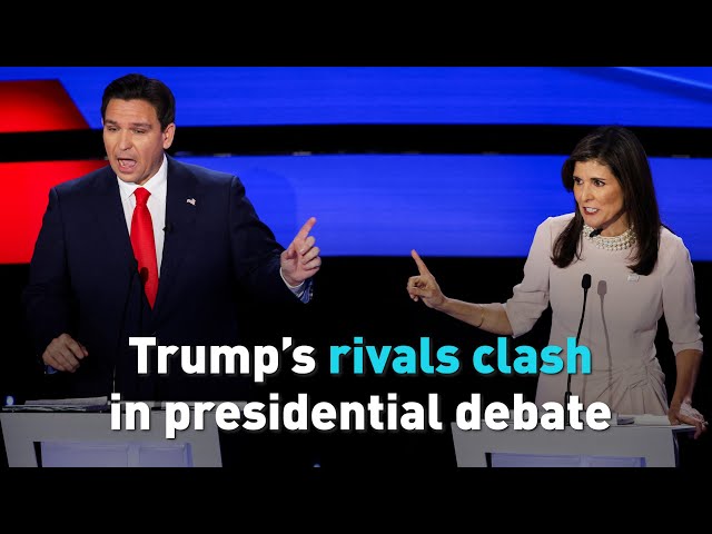 Trump’s rivals clash in presidential debate