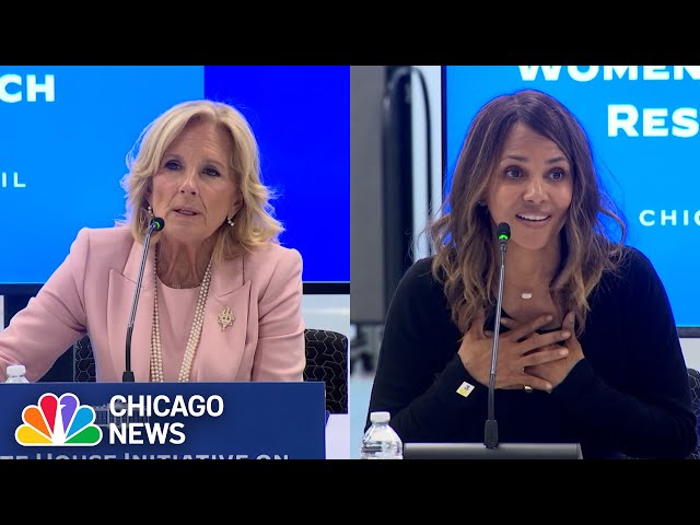 ⁣First Lady Jill Biden, actress Halle Berry in Chicago to promote women’s health at UIC