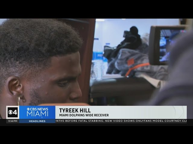 Miami Dolphins star Tyreek Hill talks about the fire at his house