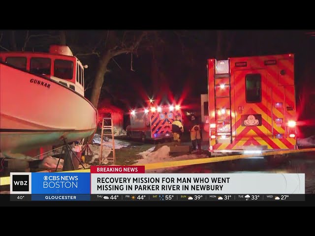 Recovery mission for man who went missing in Newbury river