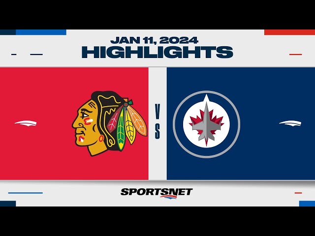 NHL Highlights | Blackhawks vs. Jets - January 11, 2024