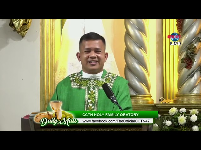 12 JANUARY 2023 -  HOMILY Rev.  Fr.  Christian James Mayol