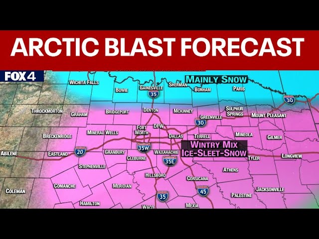 Dallas weather: Arctic Blast Forecast