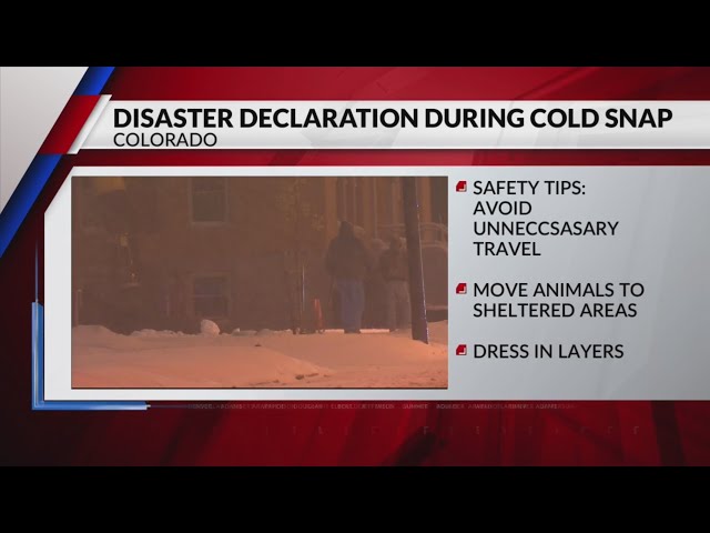 Polis declares disaster as shelters open before deep freeze