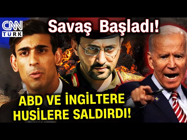 SON DAKİKA! | Savaş Başladı! ABD ve İngiltere'den Yemen'i Havadan ve Denizden Vurdu... #Ha