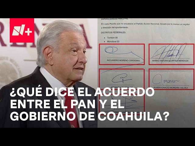 Acuerdo entre PAN y el gobierno de Coahuila, ¿qué establecía? - En Punto