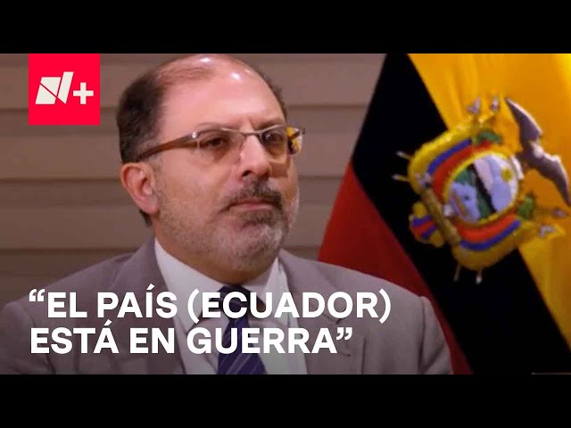 Henry Kronfle, Presidente de la Asamblea Nacional de Ecuador afirma que el país está en guerra