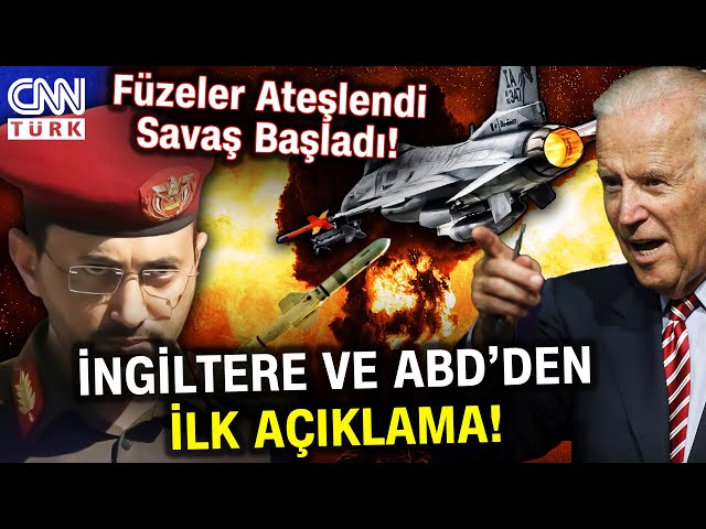 Füzeler Ateşlendi, Savaş Başladı... İngiltere ve ABD Husilere Savaş Açtı! #Haber