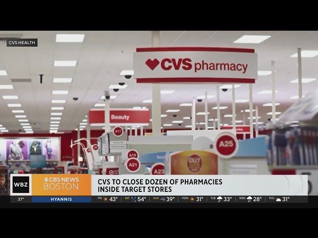 CVS to close several pharmacies inside Target stores