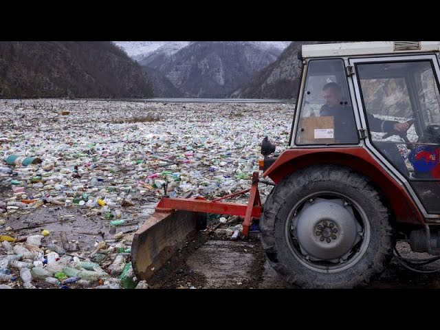 "Müllsaison" in Bosnien: Mehr als 10.000 Tonnen Abfall im Fluss Drina