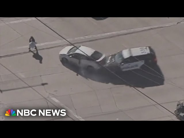 WATCH: Pedestrian struck during California police pursuit