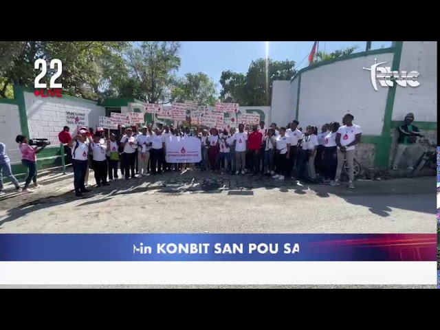 Konbit San Pou San (KSPS) organise ce 12 janvier 2024 un sit-in devant les locaux du ministère de la