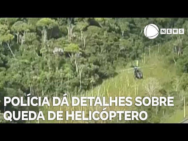 Polícia dá detalhes sobre queda de helicóptero que sumiu em São Paulo