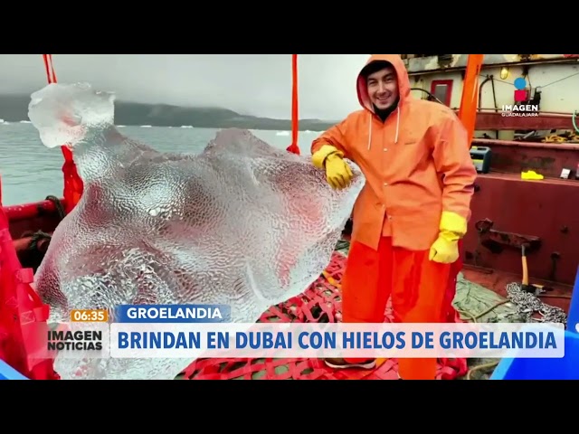 Venden hielo puro de glaciar a bares de Dubai