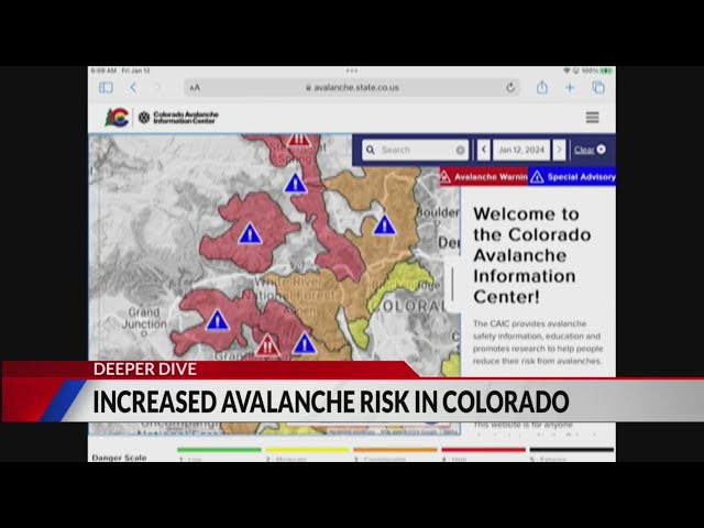 Increased avalanche risk in Colorado this weekend