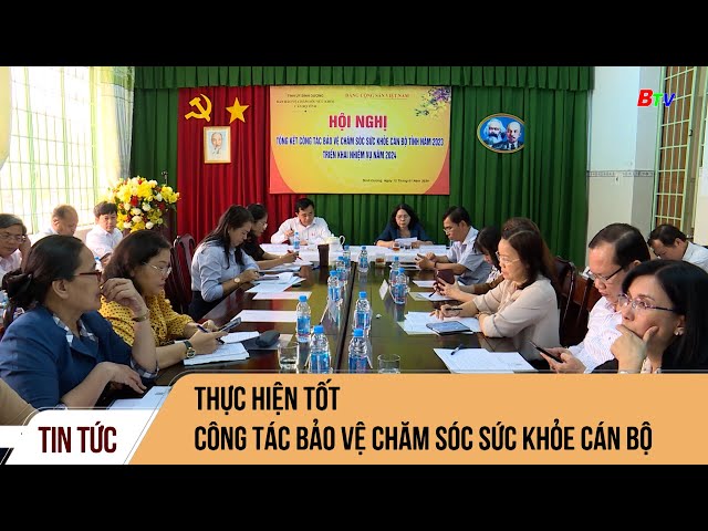 Thực hiện tốt công tác bảo vệ chăm sóc sức khỏe cán bộ