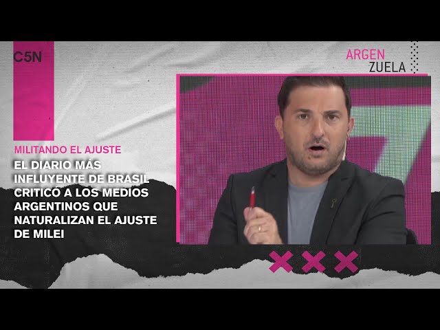 El FOLHA DE S.PAULO CRITICÓ a los MEDIOS ARGENTINOS que NATURALIZAN el AJUSTE de MILEI