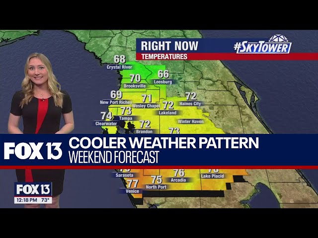 Cooler temps headed to Florida