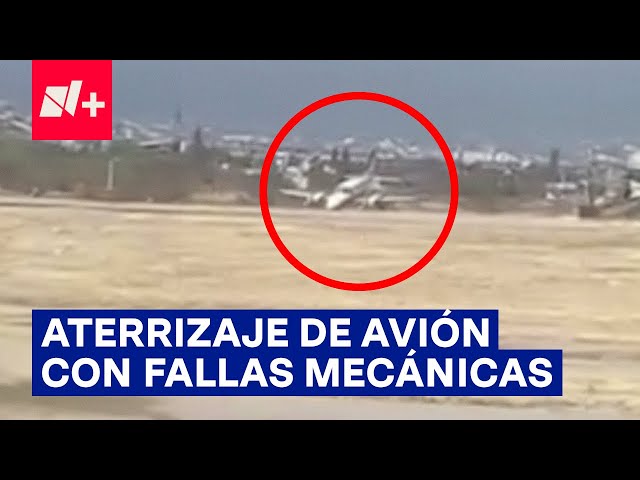 Aterrizaje de emergencia de avión con fallas mecánicas en Temixco - N+