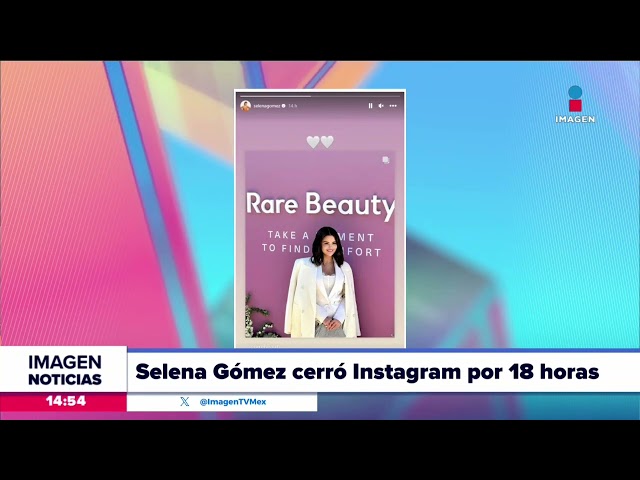 Selena Gomez regresa a Instagram 18 horas después de haber cerrado su perfil