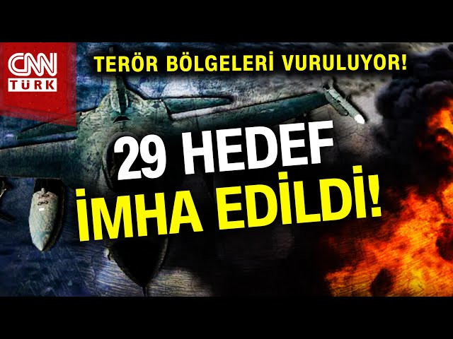 SON DAKİKA!  | Terör Hedeflerine Hava Harekatı! 29 Hedef İmha Edildi #Haber