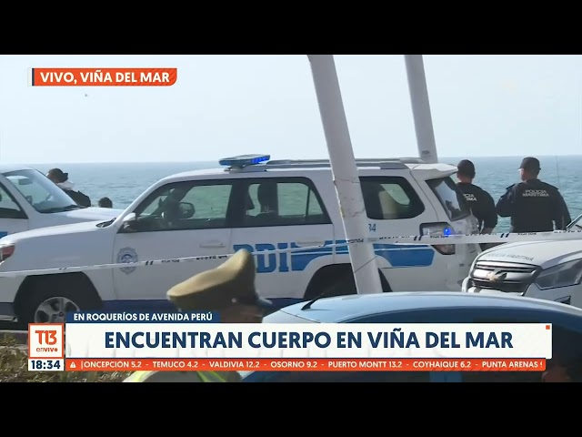 Encuentran cadáver en roqueríos junto a casino de Viña del Mar