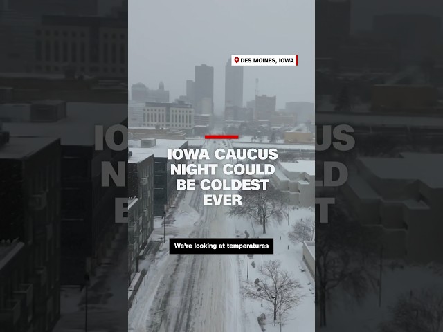 Iowa caucus night could be coldest ever