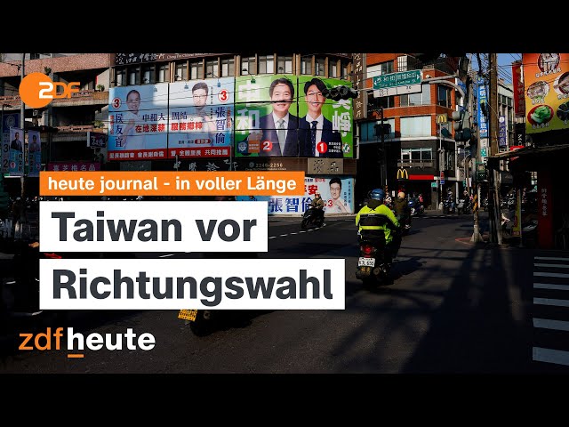 heute journal 12.01.24 Luftschläge gegen Huthi-Rebellen, Klage gegen Israel, Taiwan vor der Wahl