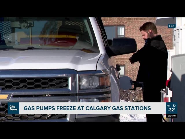 Gas pumps freeze at Calgary gas stations