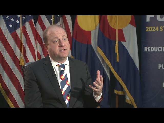 Polis talks international conflict, legislative failures, taxes and migrants