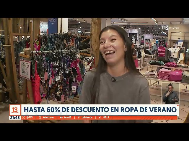 Hasta 60% de descuento en ropa de verano