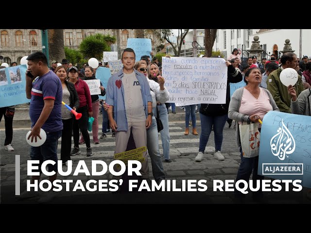 Ecuador prison hostages: Families demand action from president Noboa