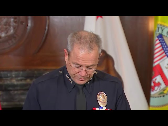 LAPD Chief Michel Moore announces retirement