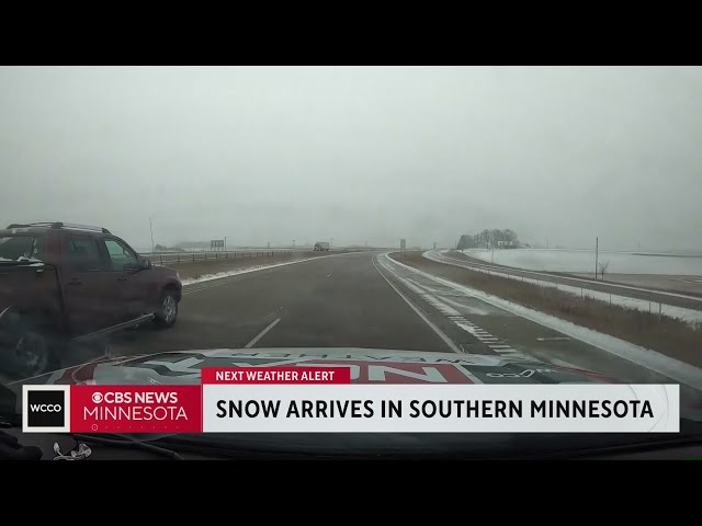 Snow storm impacting southern Minnesota