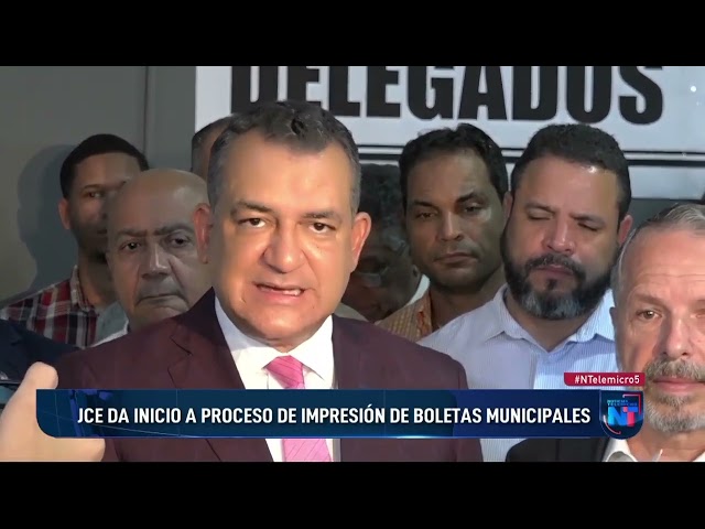 JCE da inicio a proceso de impresión de boletas municipales