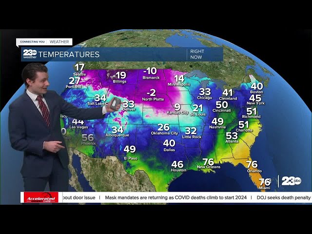 23ABC Evening weather update January 12, 2024