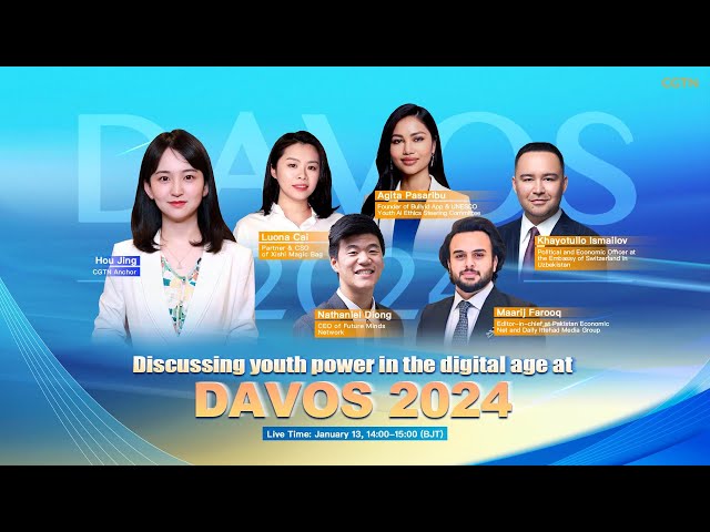 Live: Discussing youth power at Davos 2024