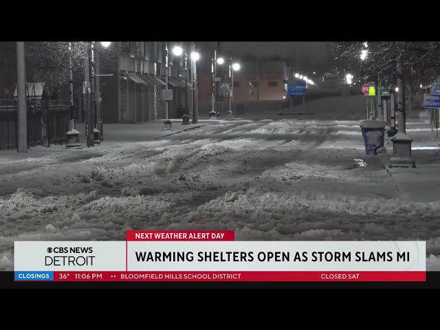 City of Detroit opening warming centers amid winter storm