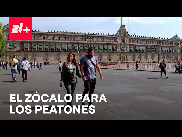 Gobierno de la CDMX arranca peatonalización del Zócalo, principal plaza pública de México