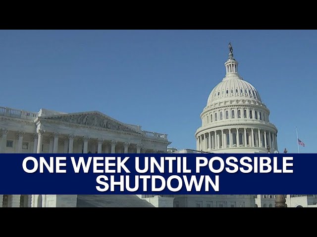 Congress has one more week to avoid shutdown