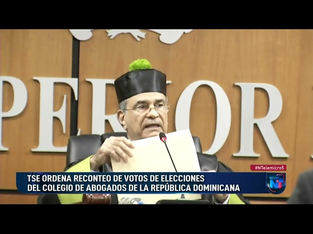 TSE ordena reconteo de votos de elecciones del Colegio de Abogado