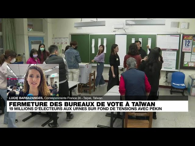 Fermeture des bureaux de vote à Taïwan : une élection cruciale • FRANCE 24