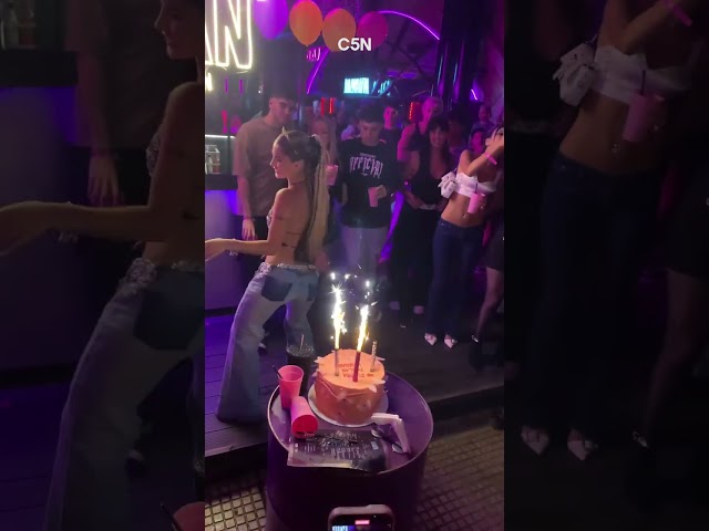 ASÍ FESTEJÓ JULIETA POGGIO SU CUMPLEAÑOS