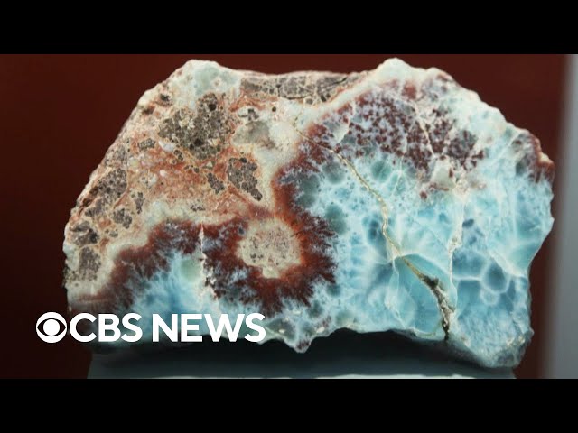 Learn about larimar, rare blue gem found only in the Dominican Republic