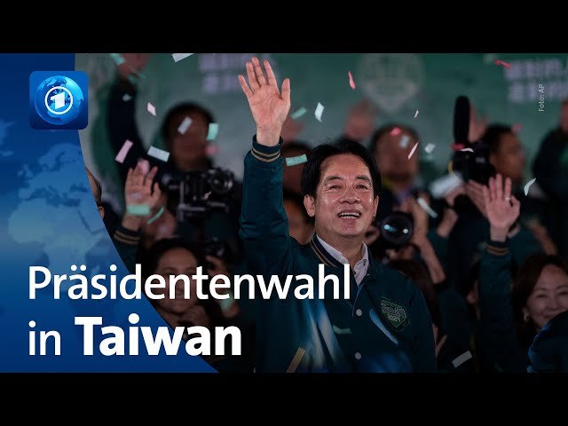 Demokratische Fortschrittspartei gewinnt Präsidentenwahl in Taiwan