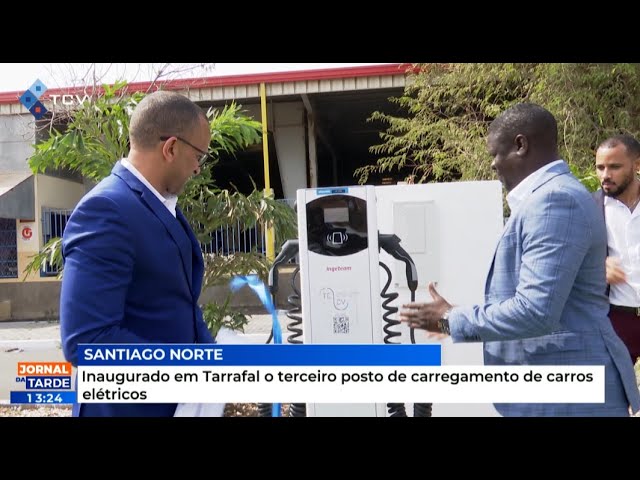 Inaugurado em Tarrafal o terceiro posto de carregamento de carros elétricos